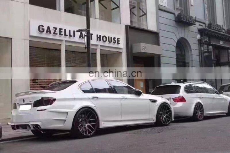 Runde New Arrival Body Kit For 10-17 BMW 5 Series F10 Upgrade Haman Style Wide Front Bumper Rear Bumper Side Skirts Fender Body Kits
