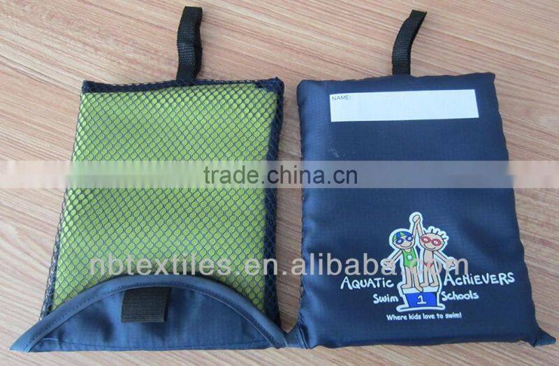 Embossed microfiber beach towel