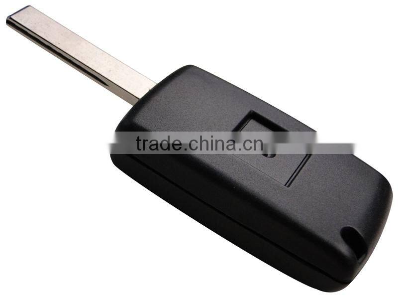 High quality Peugeot car key case,407 2 buttons flip remote key case& key blank& key shell,car key