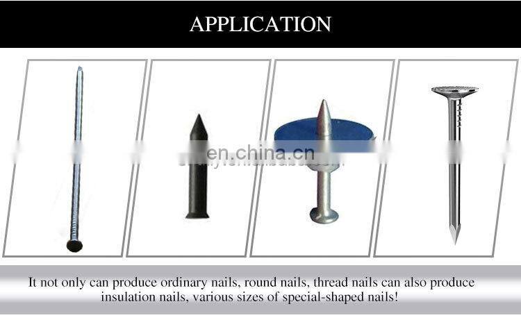 automatic steel iron screw roofing concrete common wire nail making machine
