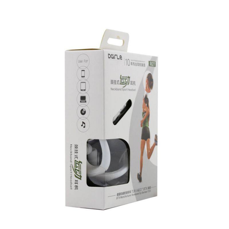 Wired Sweatproof Earhook In Ear Sport Headphones neckband earphone with Microphone for Running Jogging