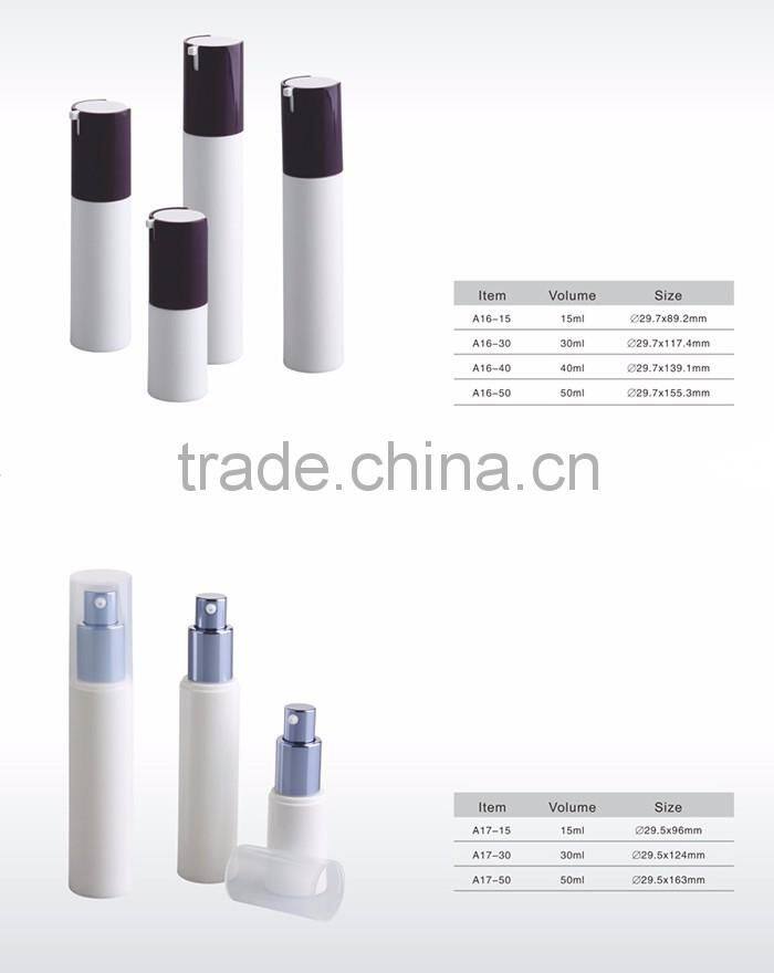 Manufacturer new design pet airless bottle,airless pump bottle