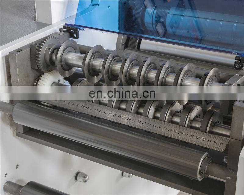 USK420 Automatic Blank Label Vinyl Sticker Rotary Magnetic Cylinder Die Cutting Slitting and Rewinding Machine