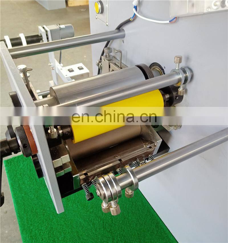 UGS31S 3 plus 1 color Automatic portable apparel clothing label flexo Printing machine, Roll to roll fabric ribbon printer
