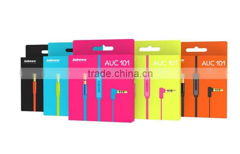 Gold-plated 3.5mm tangle-free high grade audio cable with mic and remote