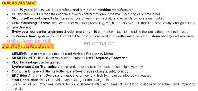 Automatic film laminating machine for sofa materials