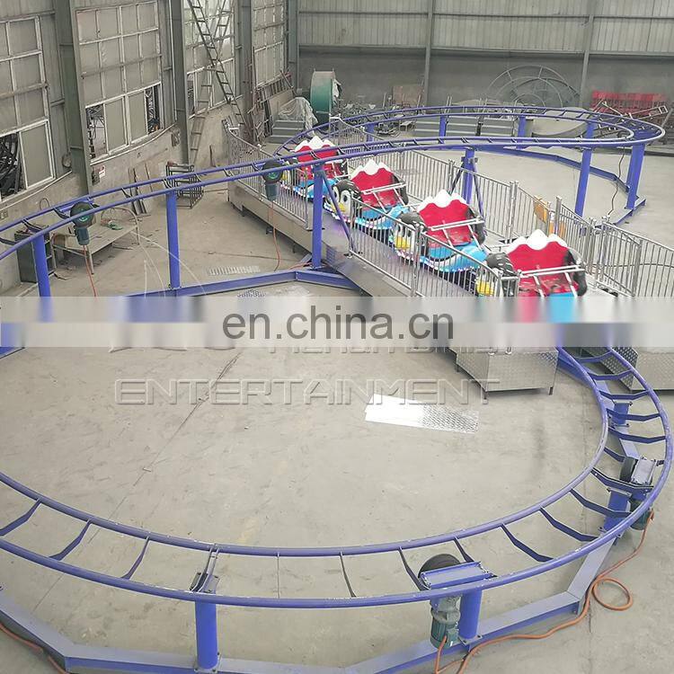 Outdoor fairground rides mini roller coaster amusement park games machines for sale