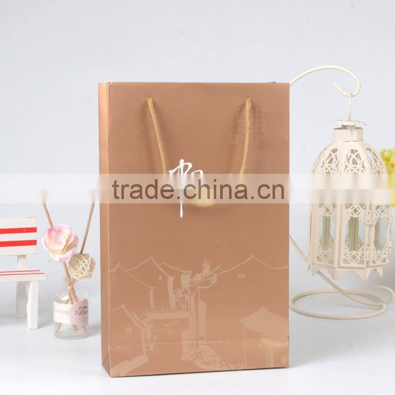Retail Packaging Wholesale Famous Brand Square Bottom Paper Bag