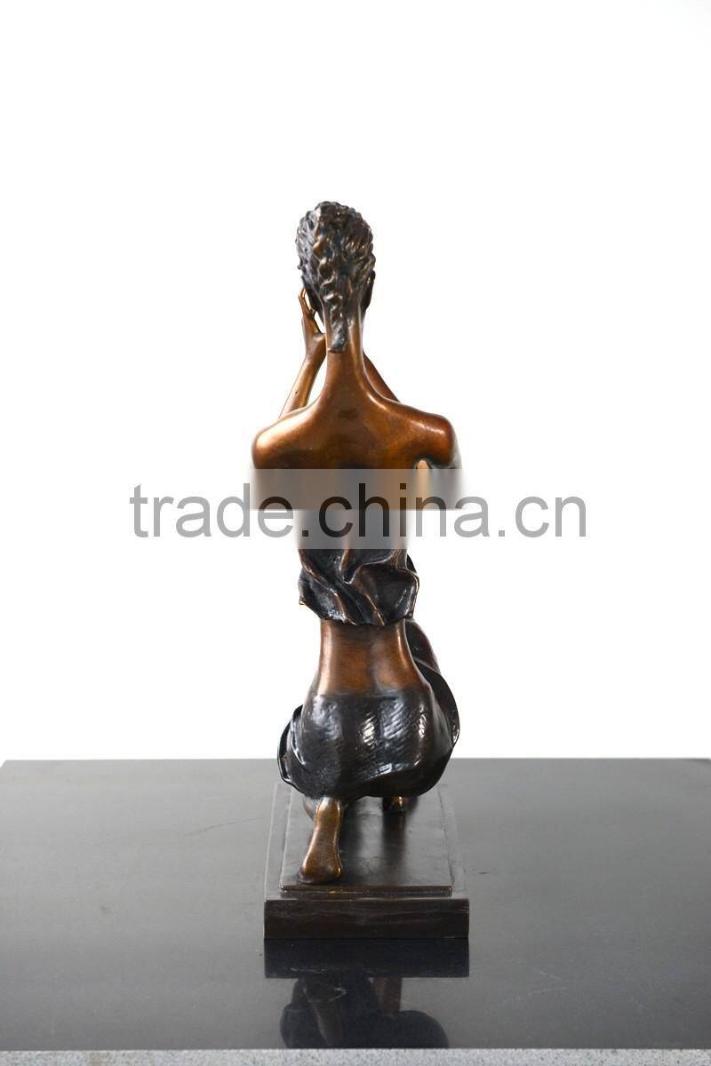 Patented Home Decoration Bronze Figure Statue Abstract Sculpture Female Figure Sculpture