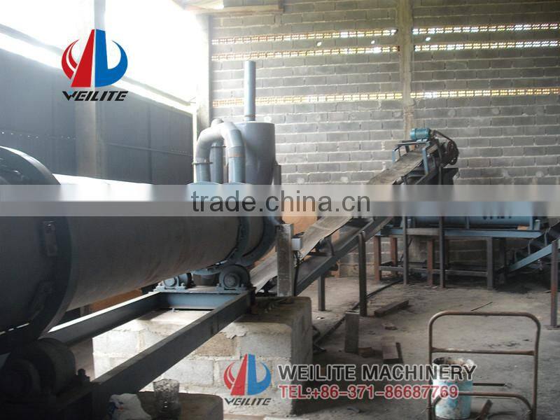 Energy Saving Drum Wood Chip Flour Dryer Machine / Rotary Wood Chip Flour Dryer Machine / Wood Chip Flour Dryer Machine