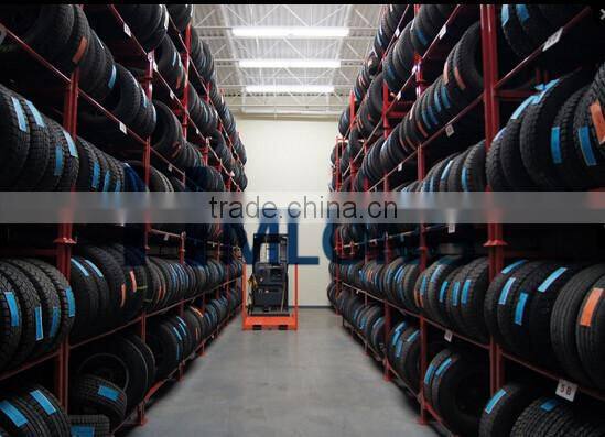 Powder coated storage metal stacking tyre rack