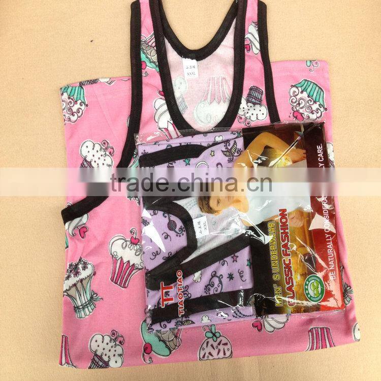 0.54USD Fashional High Quality Cheappest Assorted-Styles Man Cotton Singlet / Mixing Colours Min Order 1200pcs (kcbx006)