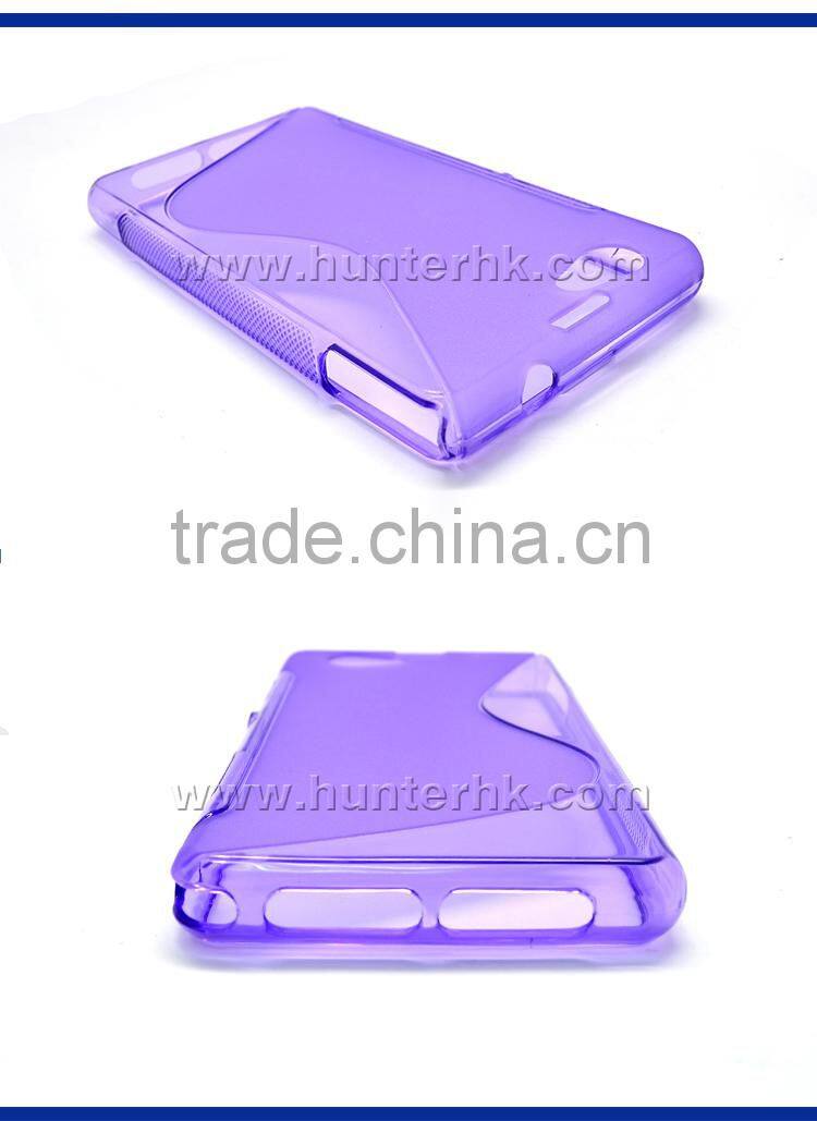 Hot Sale Simple S Curve For Sony D5503 TPU Gel Case