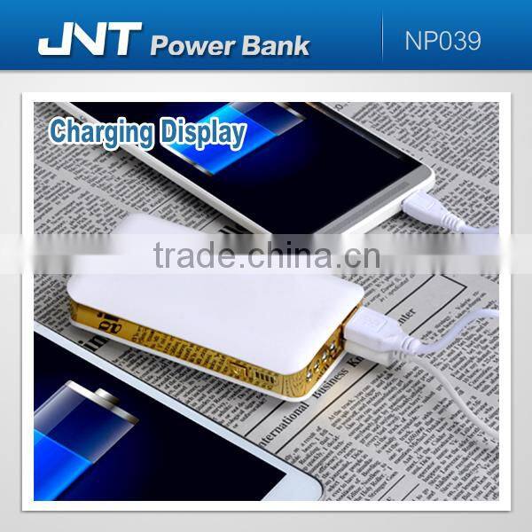 High capacity commonly 5400/6000/6600/7800/8400mAh manual for power bank battery charger