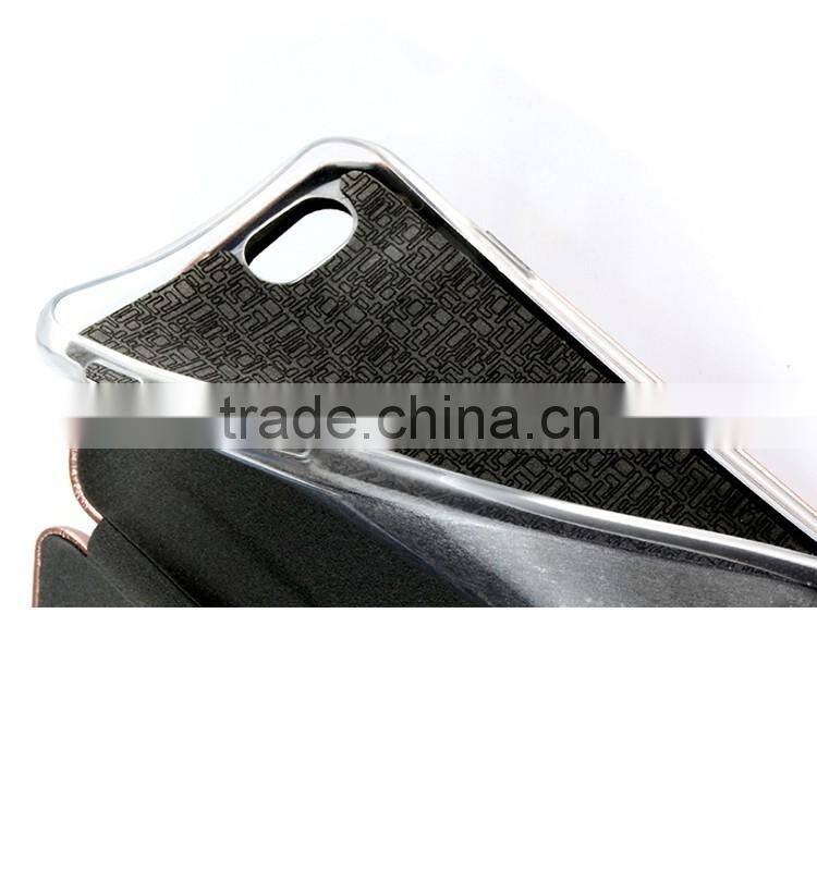 Excellent quality top sell flip leather for iphone 6 6S 6 plus with small MOQ