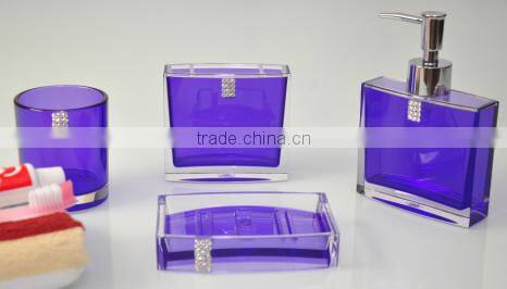 hot sale Acrylic bathroom accessories set