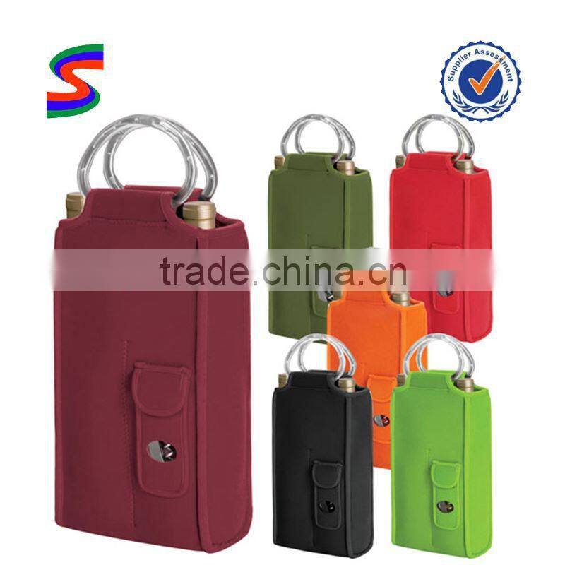 Silk Wine Bottle Gift Bags Clear Plastic Wine Bag