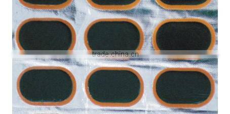 Tube Tubeless Tire Repairs Patches Black Color With Orange Base