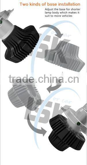 Newest g7 car headlight 9007 led fog light high lumen 4000LM 30W led headlight bulb