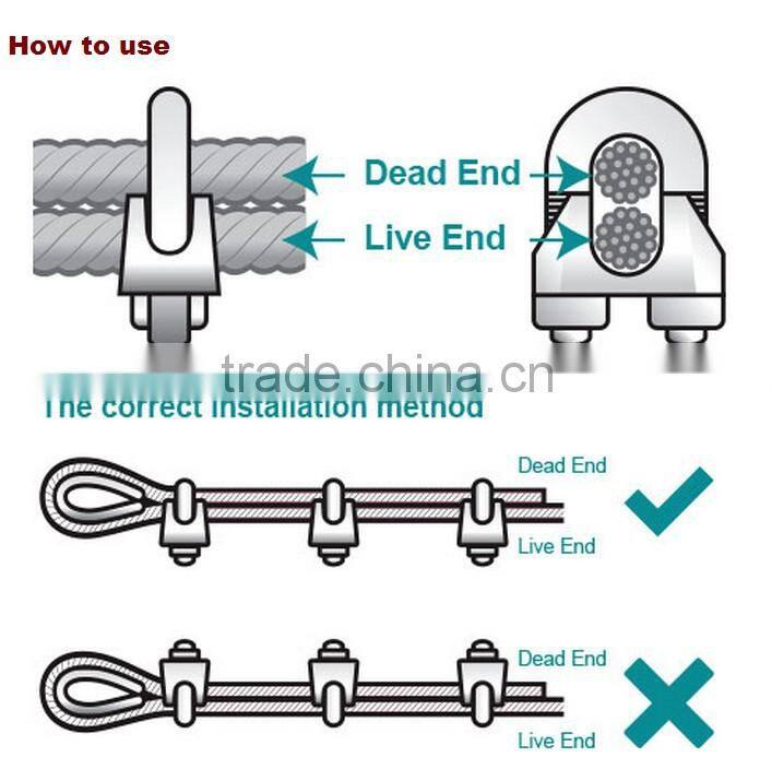 double wire rope clip