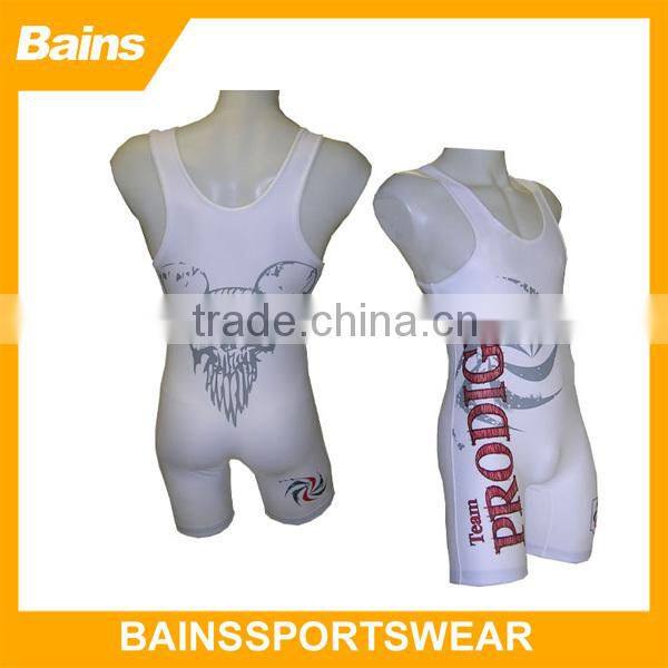 cool dry plain state wrestling singlets with spandex fabric