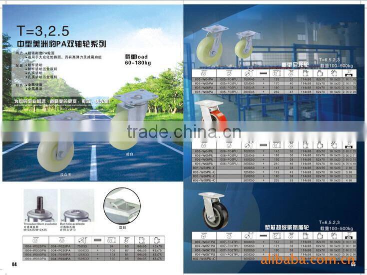 high quality nylon caster for bag travel