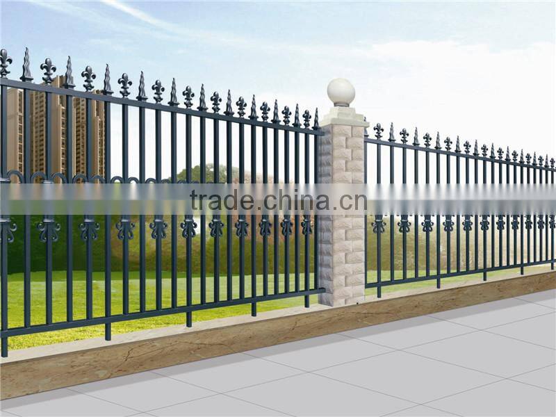 DK001 ornamental custom wrought iron fence designs for garden