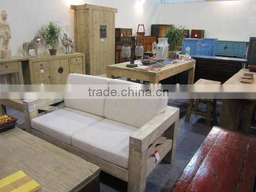 commercial furniture, antique pine wood red chair