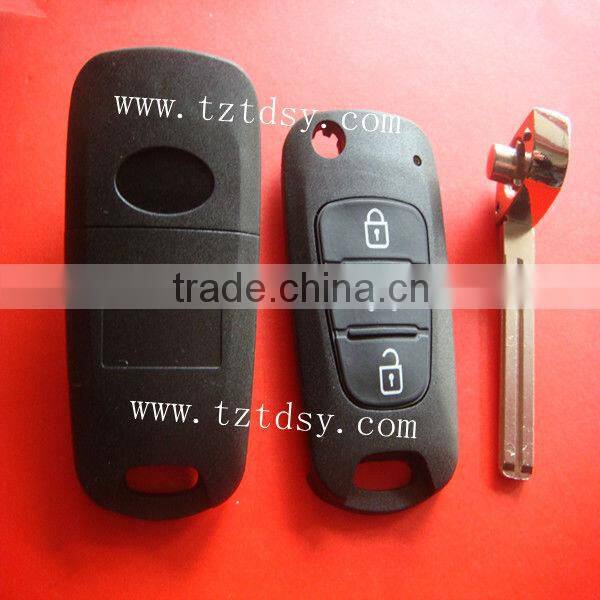 Tongda high quality 3 Button Flip Remote Key Shell for hyundai key
