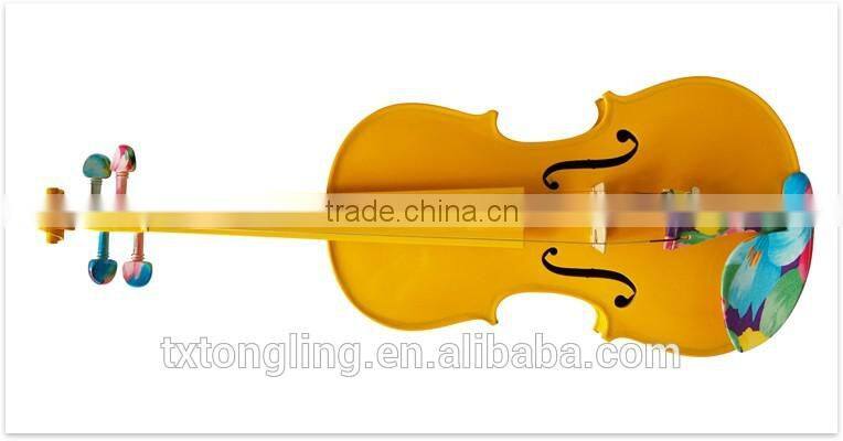Yellow Violin With Art Colored Fittings (TL-DS0002)
