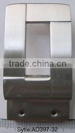 Oversea business style gun metal metal name plate belt buckles