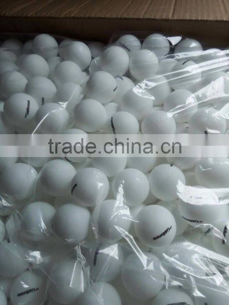 PP Plastic bulk packing 40mm seamless pingpong ball with customized logo printing