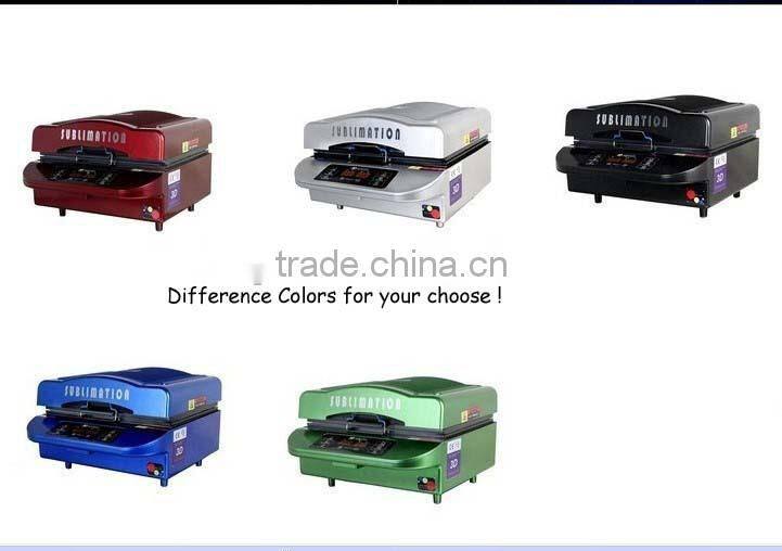 China supplier whole set of 3d sublimation vacuum machines,3d heat press machine,the paper,the sublimation ink ,clean liquid