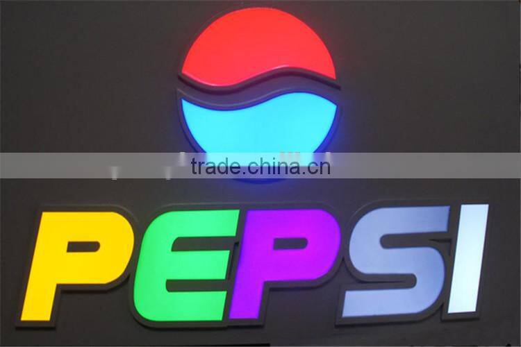 Friendly led mirror stainless steel letters signboard