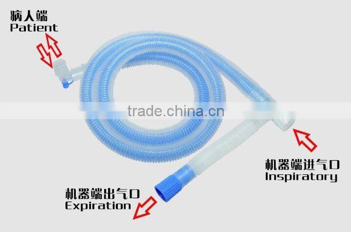 Medical disposable EVA bain breathing circuit used for ventilation and anesthesia mechine(CE&FDA)