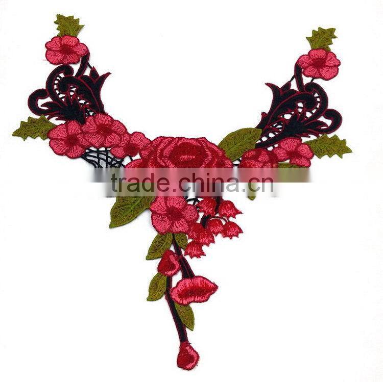 Top grade hotsell 100% cotton lace fabric collar