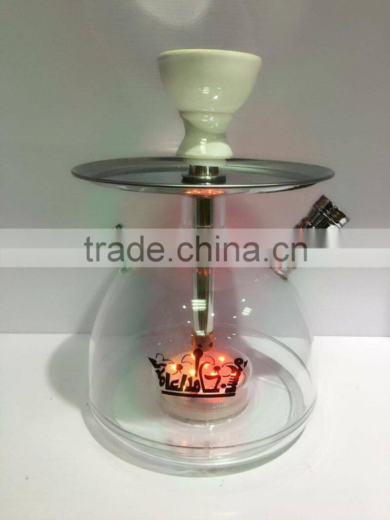 2016 New Design Space Capsule Glass Hookah Shisha