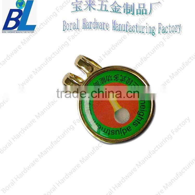 Epoxy coating promotional golf club golf cap clip