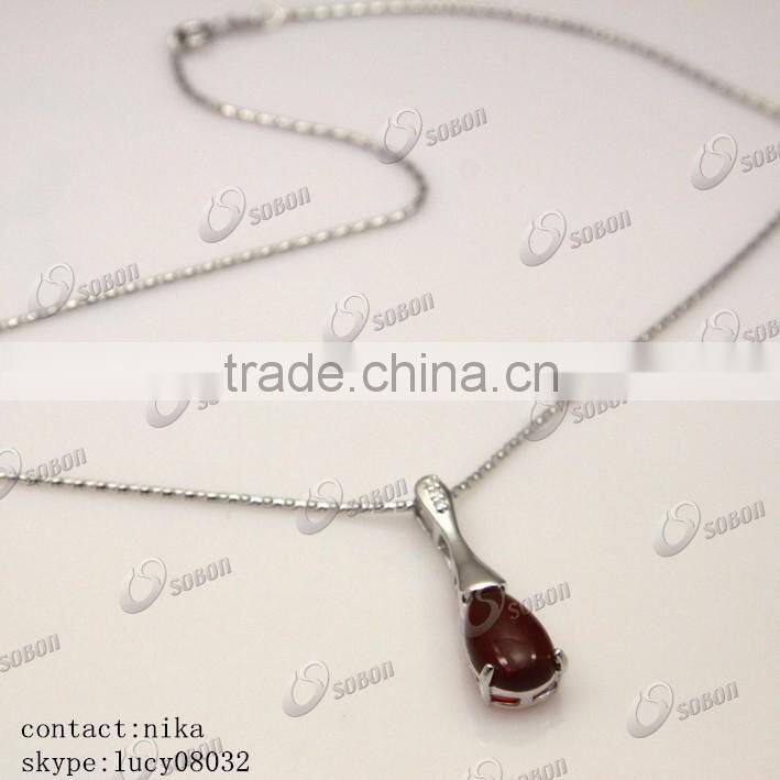 hot sale 925 silver jewellery necklace, wholesale hot agate pendant 925 silver jewellery necklace