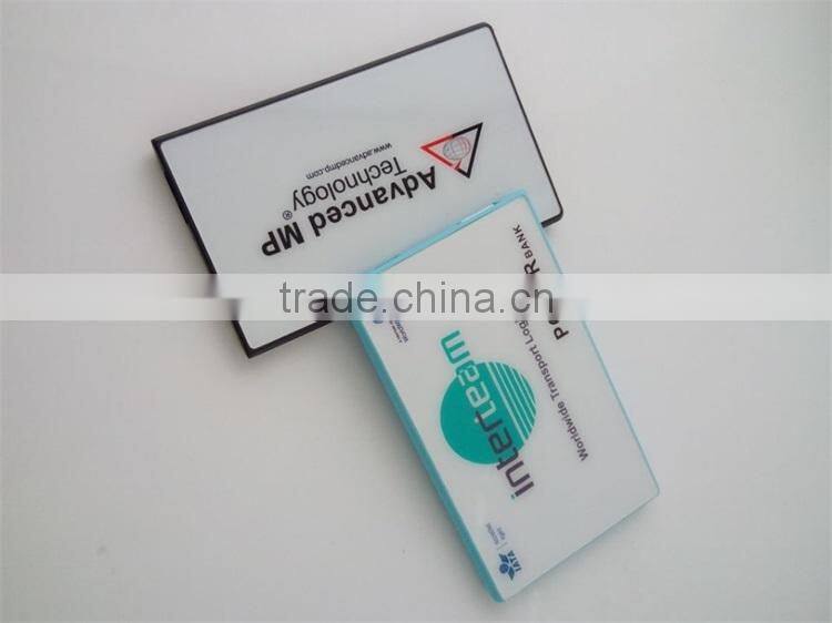 CE ROHS Certificated Super Slim Credit Card Mobile Power Bank 2200mAh