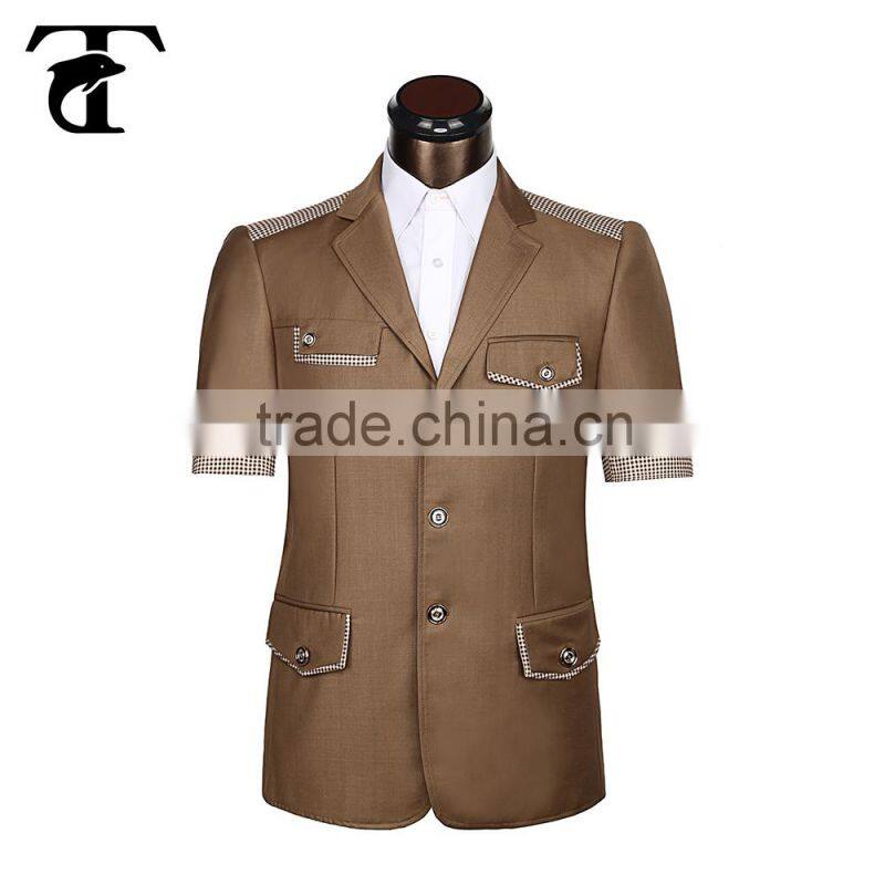 Chinese style men dress wear with standing collar