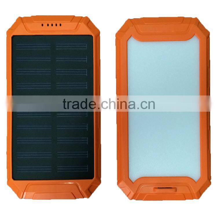 Smart portable charger power bank rechargeable power bank solar battery charger 8000mah solar power bank