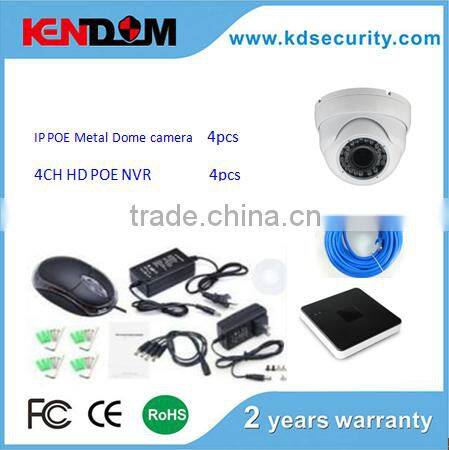 POE 30meter POE NVR Kits 4ch 720p 1mp Poe Hd Security Ip Camera Nvr Kit System new products for 2015
