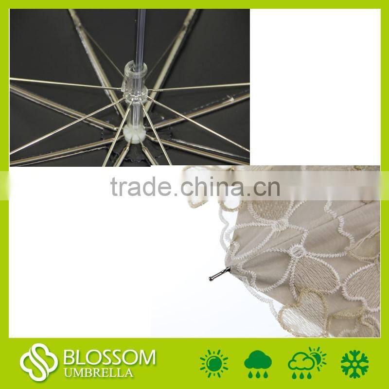 High Quality New Invention Standard Size Manual Fold Wedding Umbrella
