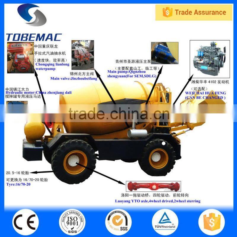 TOBEMAC 2016 Concrete mixer truck with loader