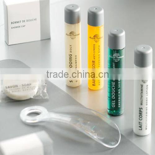 Small round hotel shampoo pet bottle with little ball cap