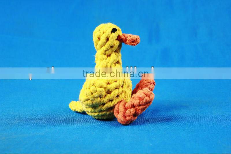 2013 cotton rope toys pet toys braided duck