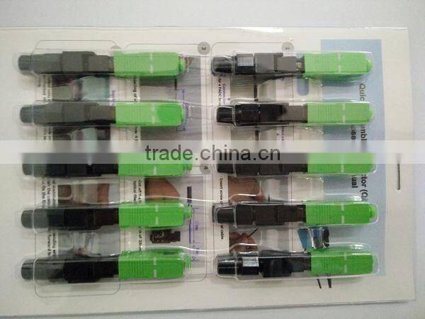 SC APC Fast Connector Used for FTTH Drop Cable