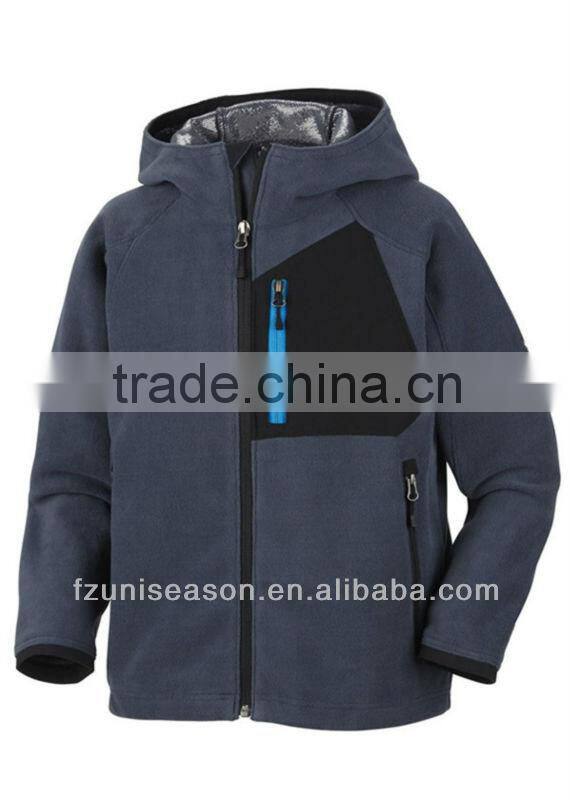 Boys Hooded Jacket in Black