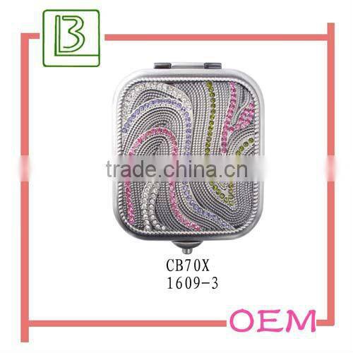 Metal Antique Silver Handheld Mirror